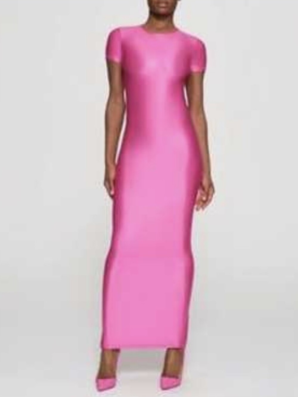 SKIMS Shine Jersey Maxi Dress